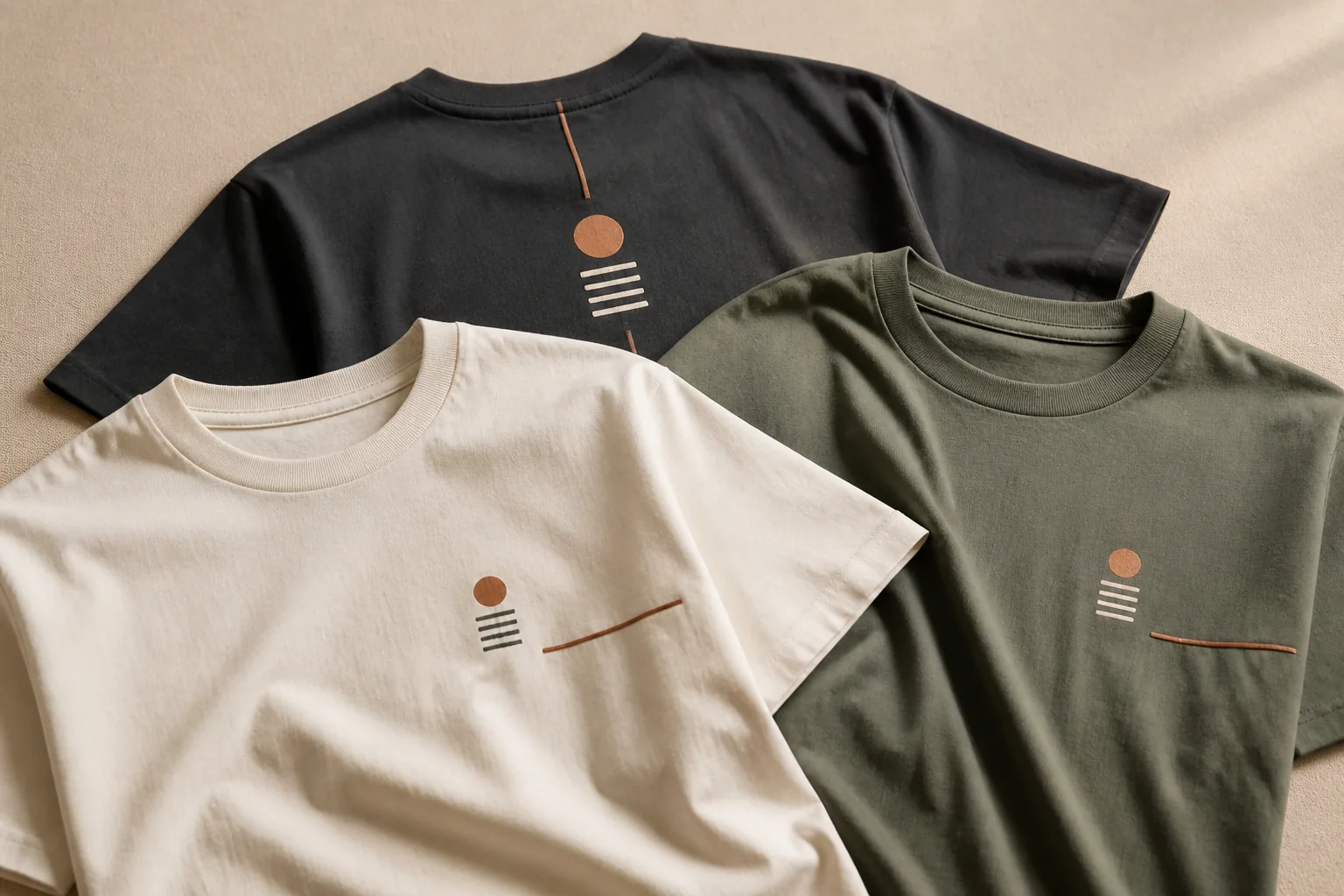 飲食チェーンスタッフTシャツのAI生成イメージ